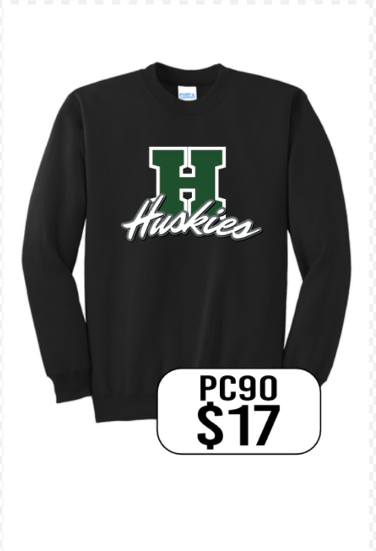 Hansen Huskies Port & Co™ Essential Fleece Crewneck Sweatshirt
