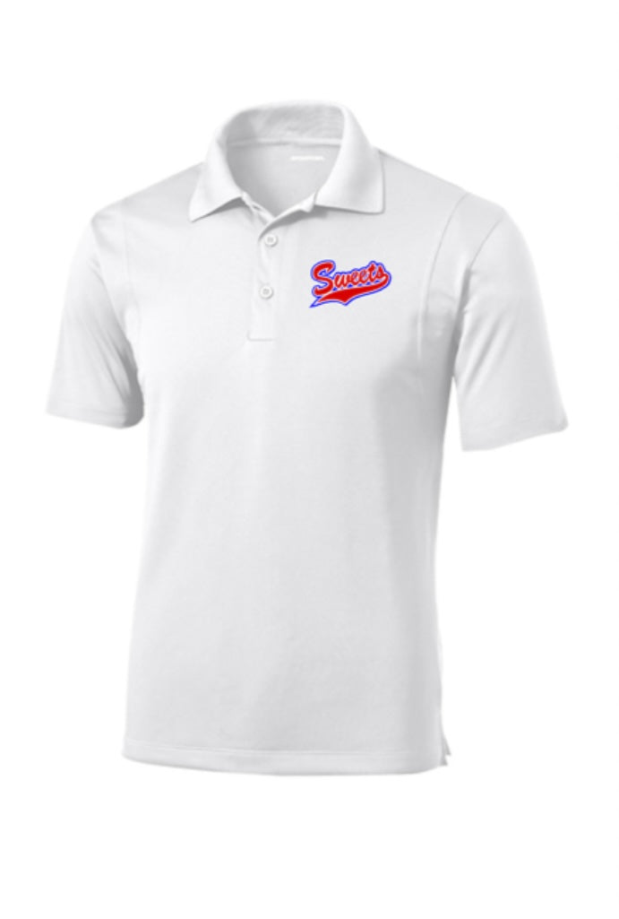 Sweets Softball Sport-Tek® Micropique Sport-Wick® Polo in White