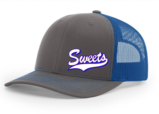 Sweets Softball Charcoal/Royal Hat