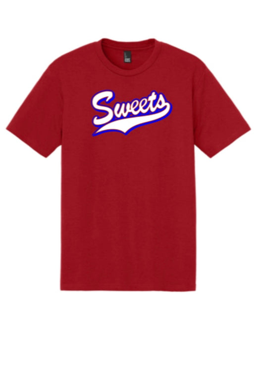 Sweets Softball District® Perfect Tri® Tee in Classic Red
