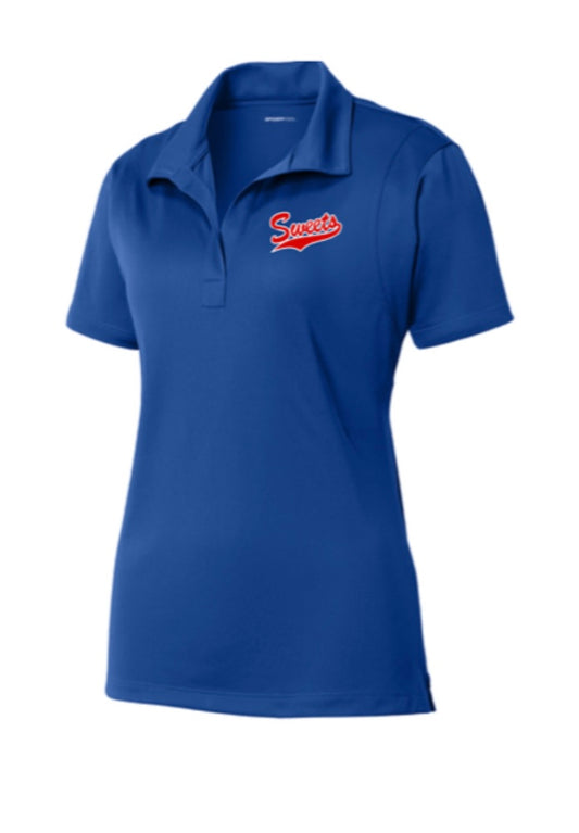 Sweets Softball Sport-Tek® Women's Micropique Sport-Wick® Polo in Royal