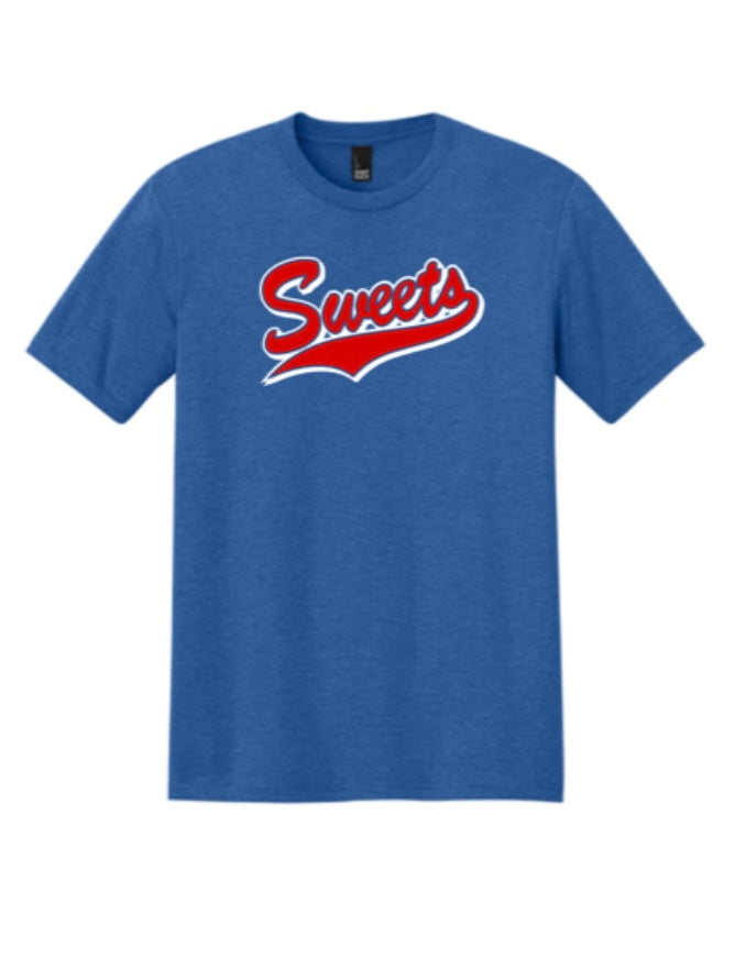Sweets Softball District® Perfect Tri® Tee in Royal Frost