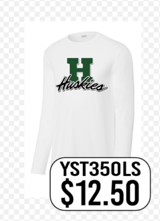 Hansen Huskies Sport-Tek® Youth Long Sleeve PosiCharge® Competitor™ Tee